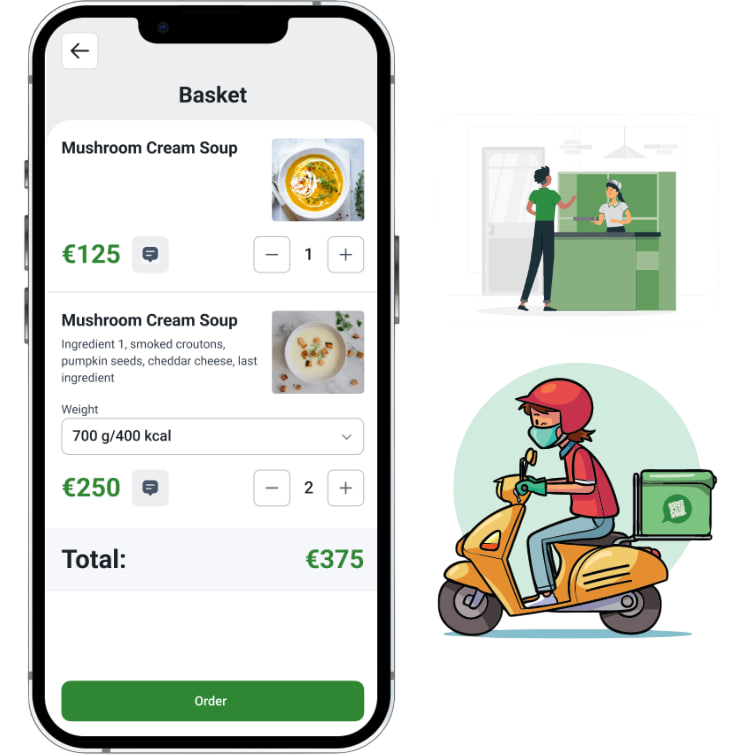 Digital menu preview